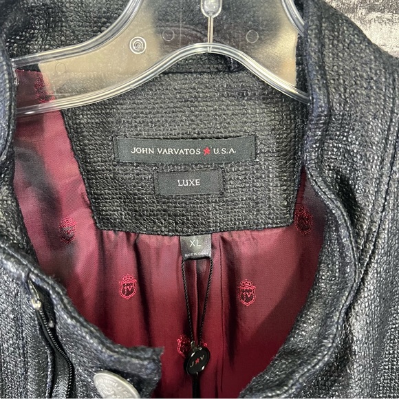 John Varvatos NWT faux leather cotton jacket - Picture 5 of 13